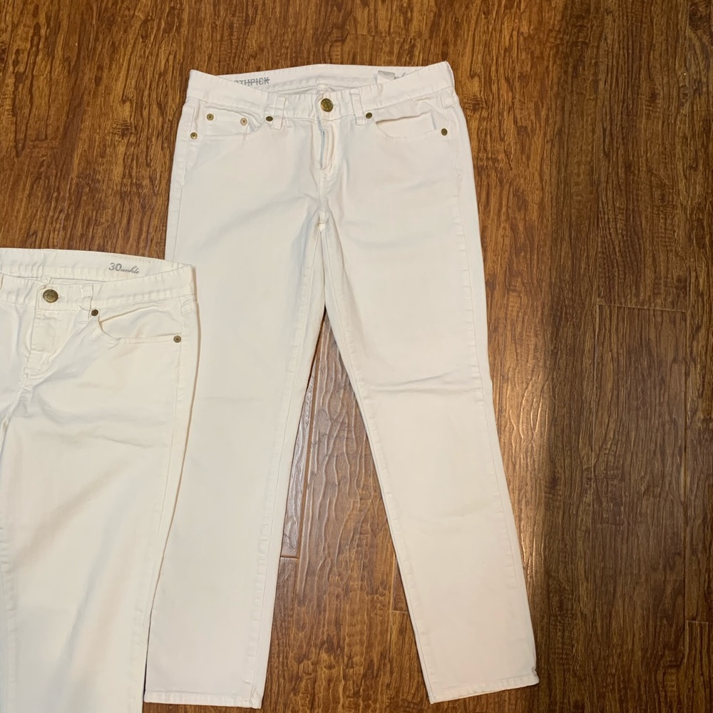 J. Crew toothpick ankle jeans white - Picture 3 of 8